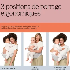 Porte bébé lift hip seat onyx black