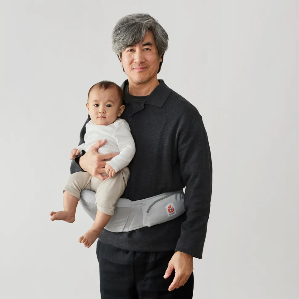 Porte bébé lift hip seat pearl grey