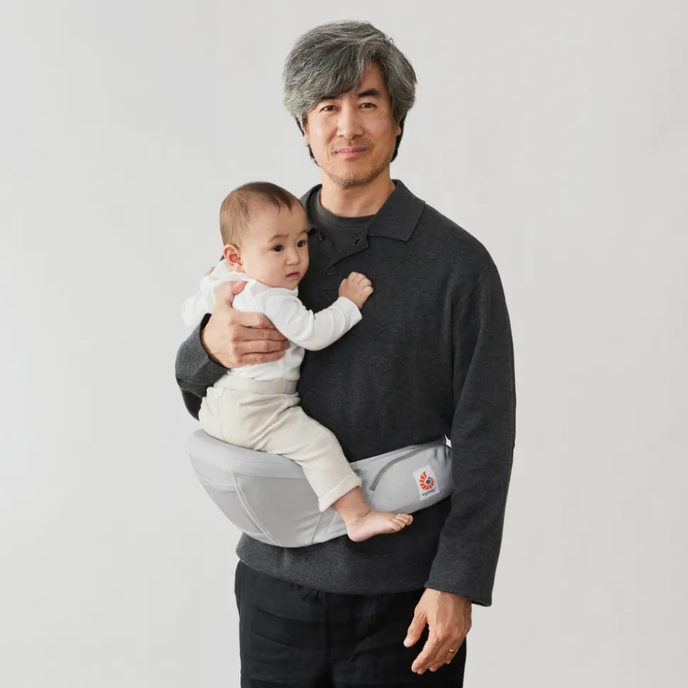 Porte bébé lift hip seat pearl grey