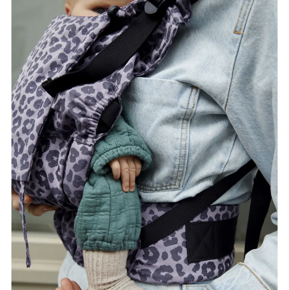 Porte bébé limas flex léopard violet