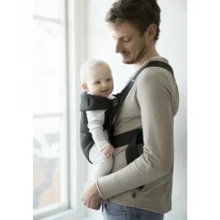 Porte bébé mini coton noir