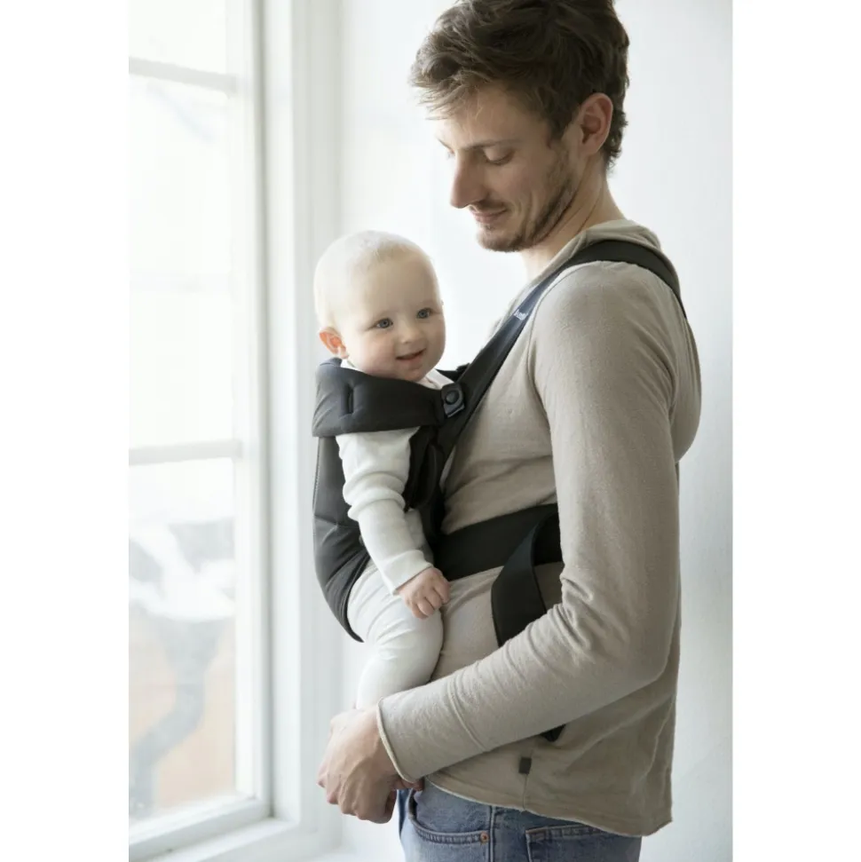 Porte bébé mini coton noir
