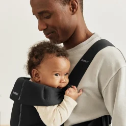 Porte bébé mini coton noir