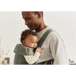 Porte bébé mini coton vert foncé