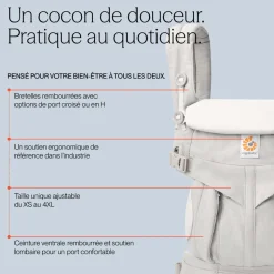 Porte bébé omni classic coton onyx black