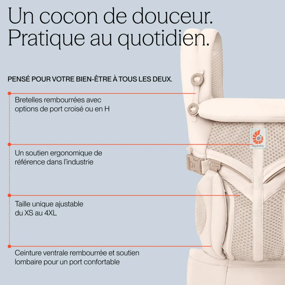 Porte bébé omni classic soft olive