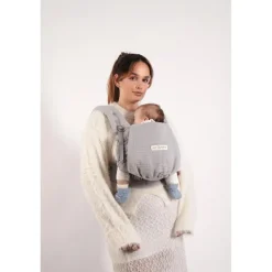 Porte bébé physiocarrier 2 grey gaze de coton