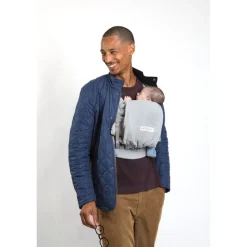 Porte bébé physiocarrier 2 grey gaze de coton