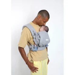 Porte bébé physiocarrier 2 grey gaze de coton