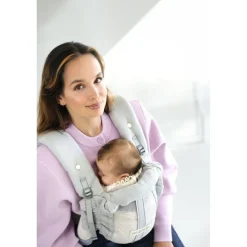 Porte bébé physiocarrier 2 grey gaze de coton