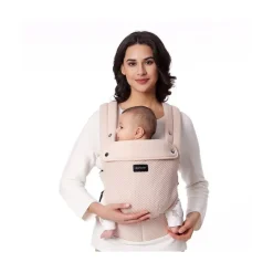 Porte bébé physiologique air mesh pink