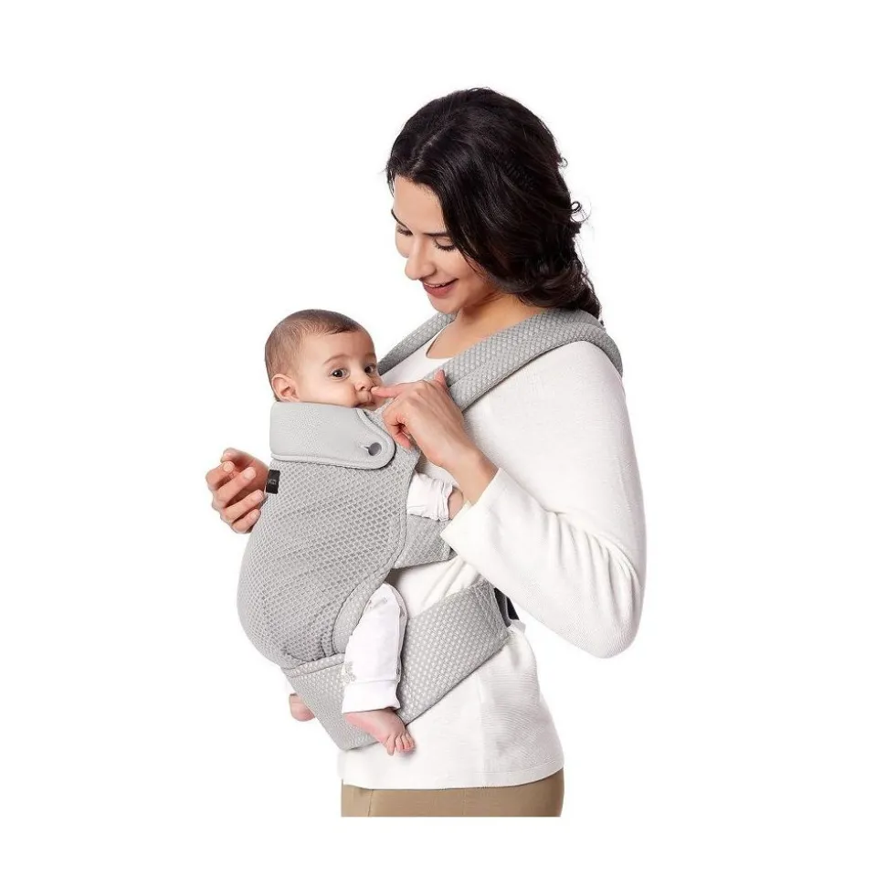 Porte bébé physiologique air mesh grey