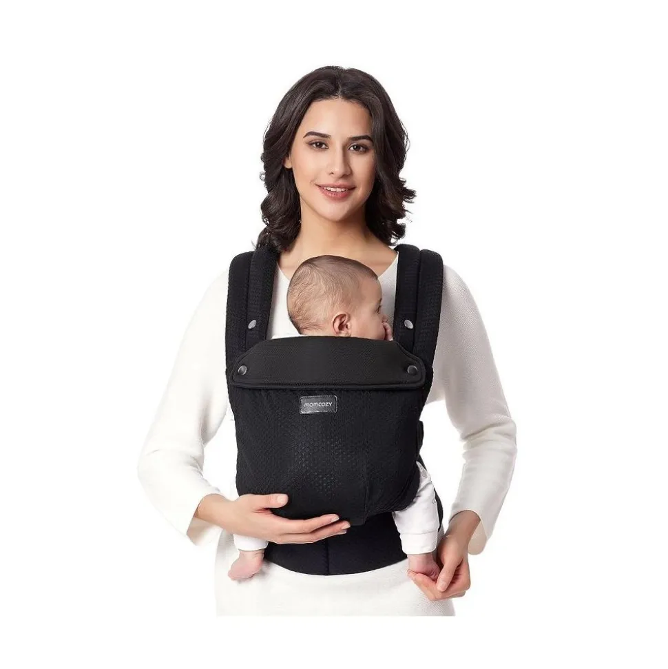 Porte bébé physiologique air mesh black