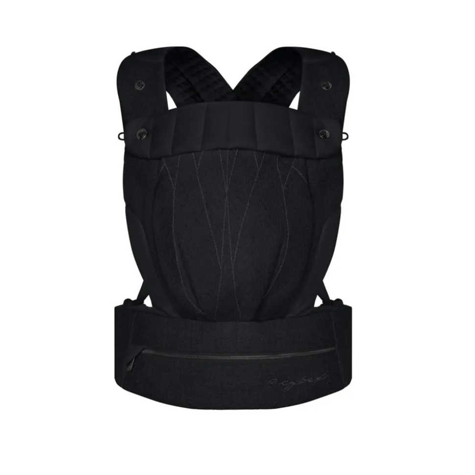Porte-bébé physiologique coya bouclé stone black
