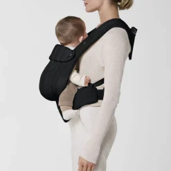 Porte-bébé physiologique coya bouclé stone black