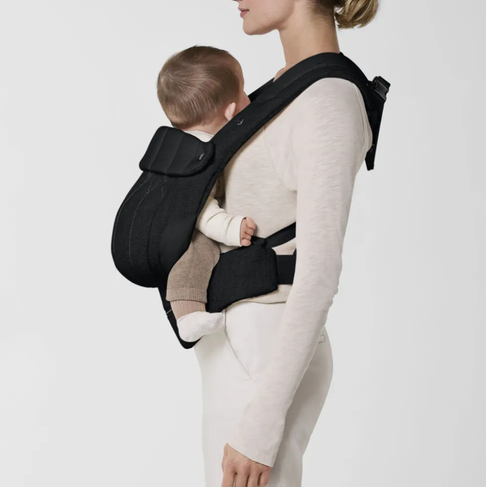 Porte-bébé physiologique coya bouclé stone black