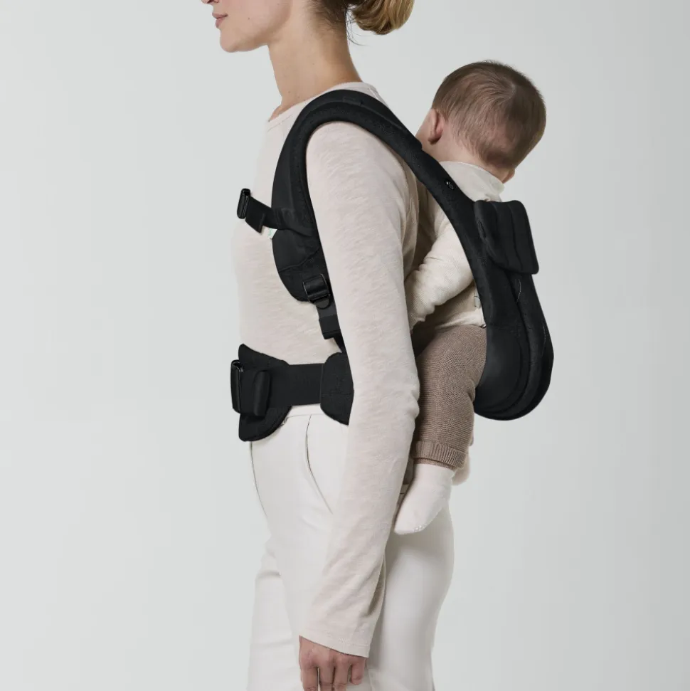 Porte-bébé physiologique coya bouclé stone black
