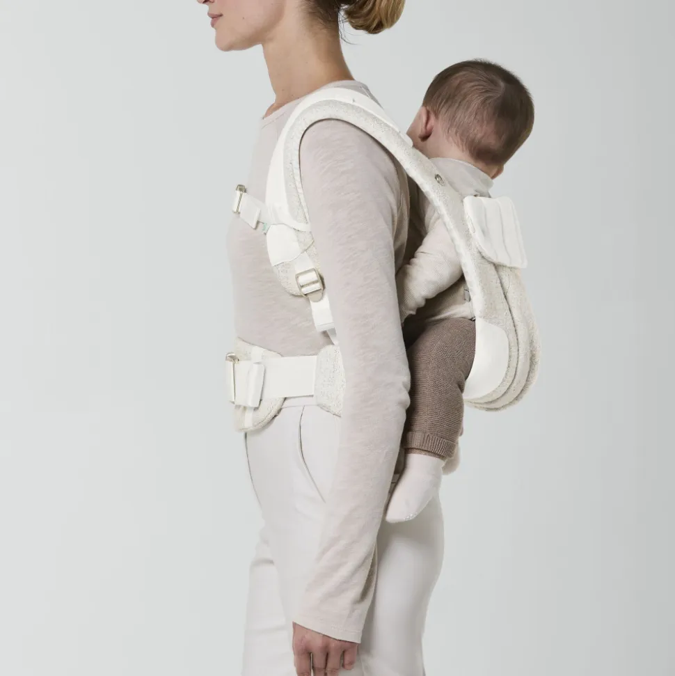 Porte-bébé physiologique coya bouclé cream white
