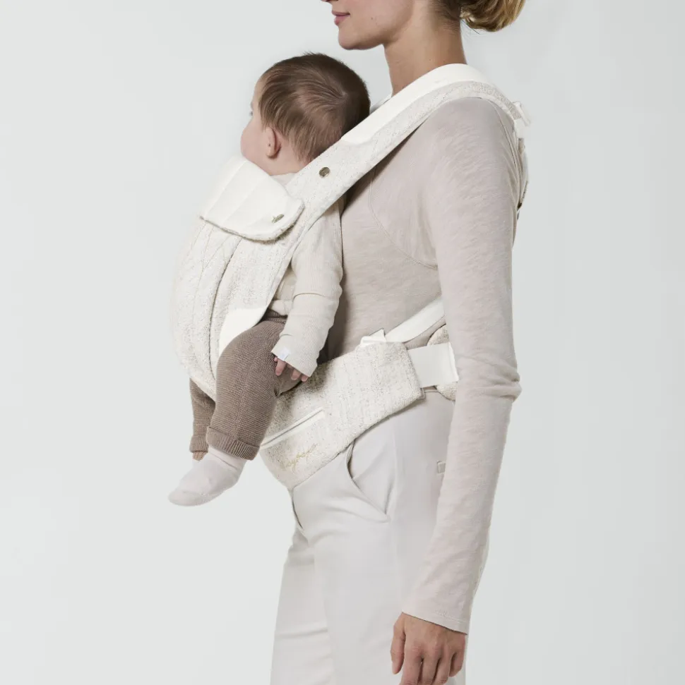 Porte-bébé physiologique coya bouclé cream white