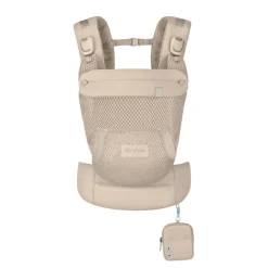 Porte bébé physiologique laya almond beige