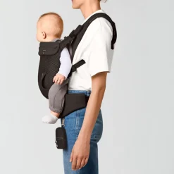 Porte bébé physiologique laya chocolate brown