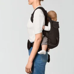 Porte bébé physiologique laya chocolate brown