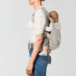 Porte bébé physiologique laya dune grey
