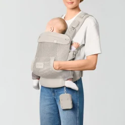 Porte bébé physiologique laya dune grey