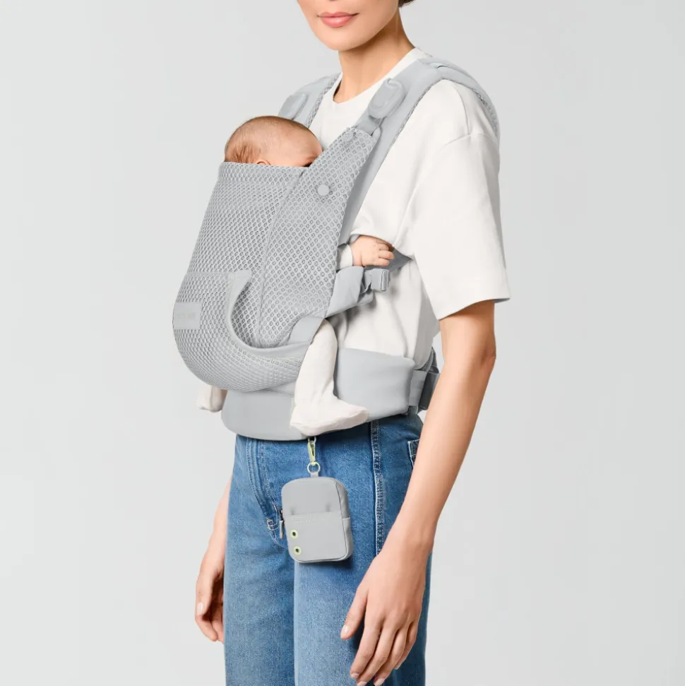Porte bébé physiologique laya fog grey