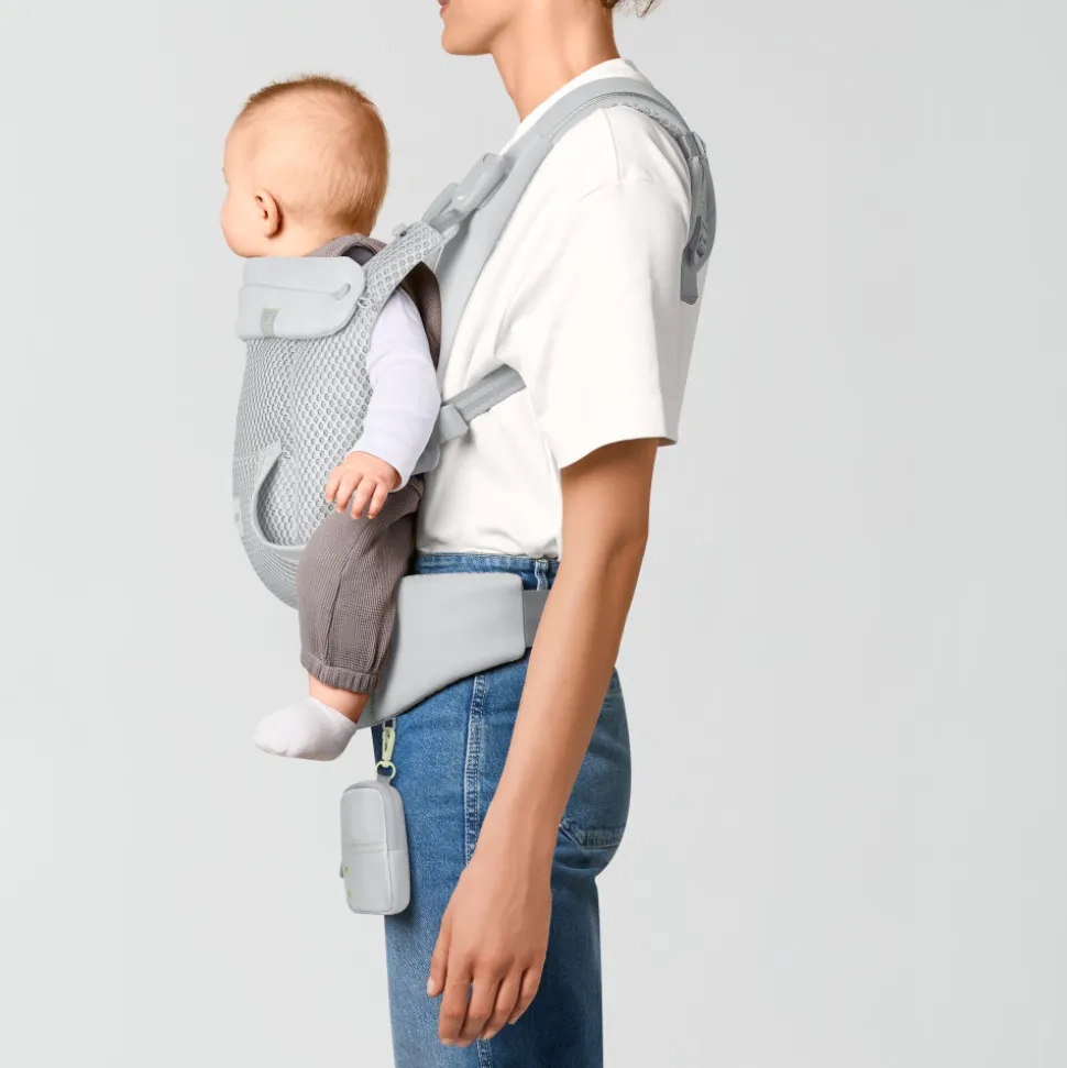 Porte bébé physiologique laya fog grey