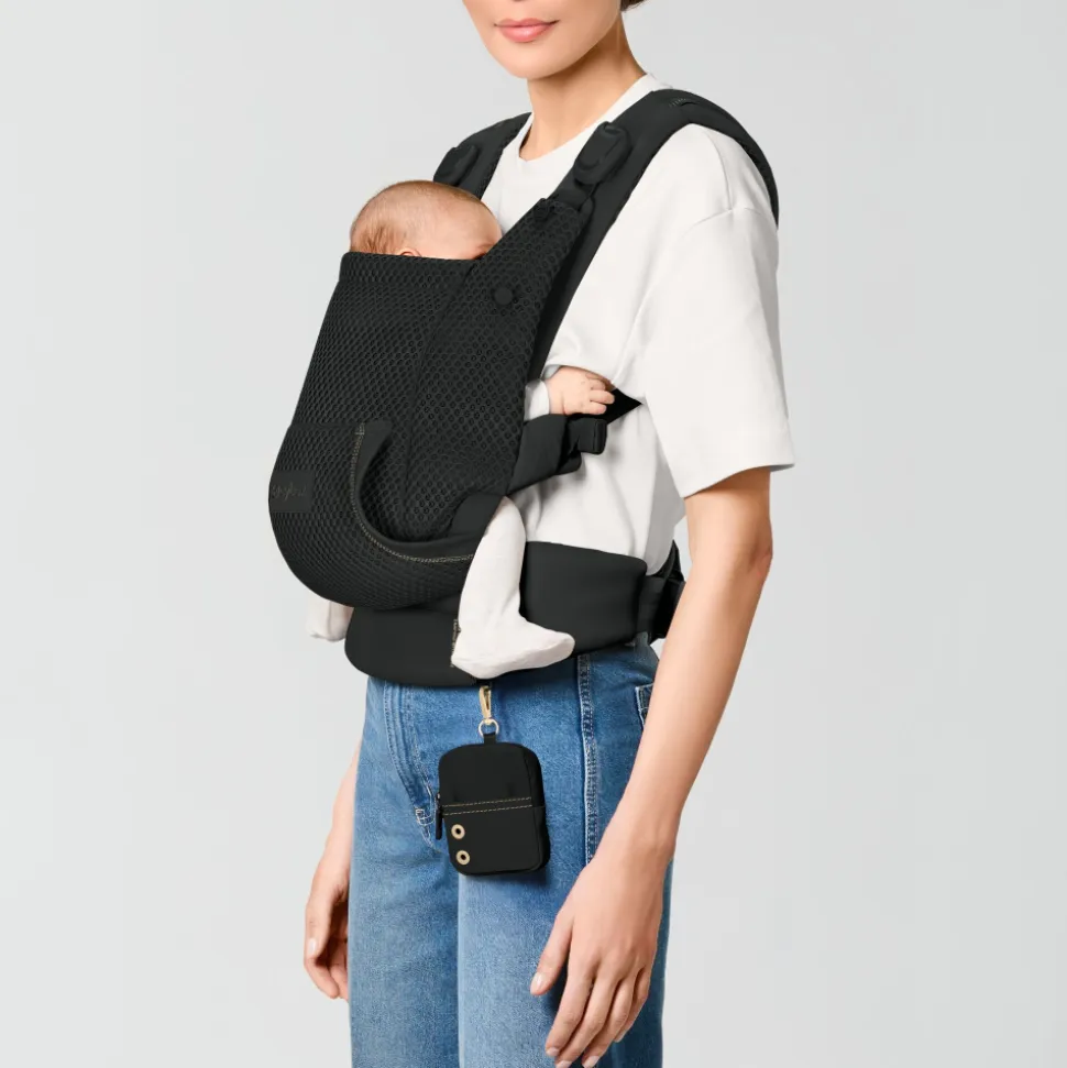 Porte bébé physiologique laya magic black