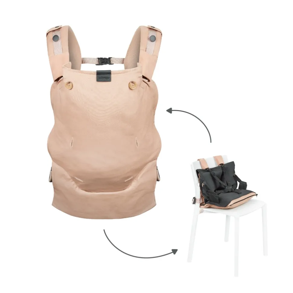 Porte bébé physiologique moov & boost beige noisette