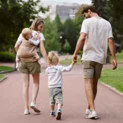 Porte bébé physiologique moov & boost beige noisette