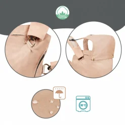 Porte bébé physiologique moov & boost beige noisette