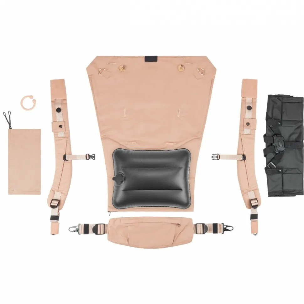 Porte bébé physiologique moov & boost beige noisette