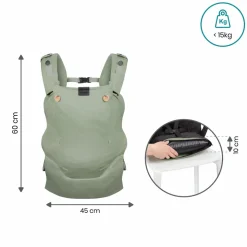 Porte bébé physiologique moov & boost vert sauge