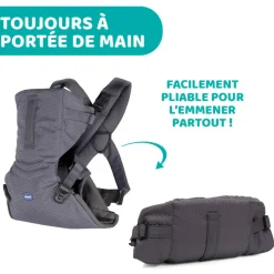 Porte-bébé ventral easyfit moon grey