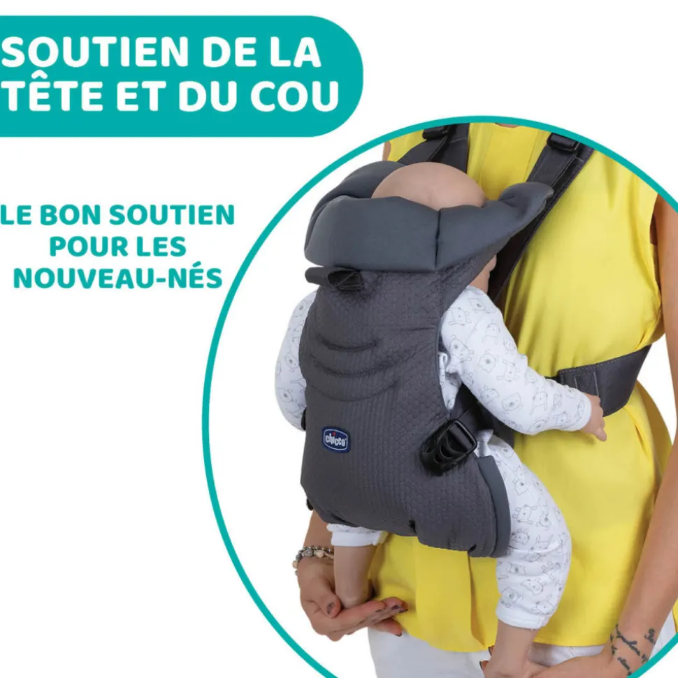 Porte-bébé ventral easyfit moon grey