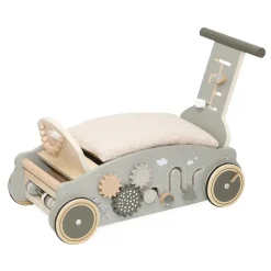 Porteur en bois 3 en 1 - vert olive