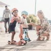 Porteur 2 en 1 évolutif en trottinette highwaykick 1 pêche