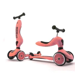 Porteur 2 en 1 évolutif en trottinette highwaykick 1 pêche