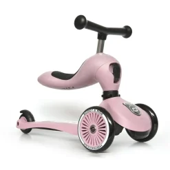 Porteur 2 en 1 évolutif en trottinette highwaykick 1 rose