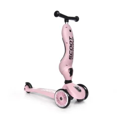 Porteur 2 en 1 évolutif en trottinette highwaykick 1 rose