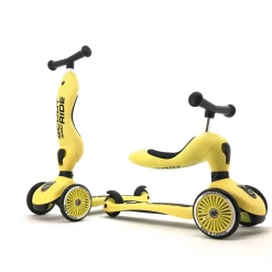 Porteur 2 en 1 évolutif en trottinette highwaykick 1 citron