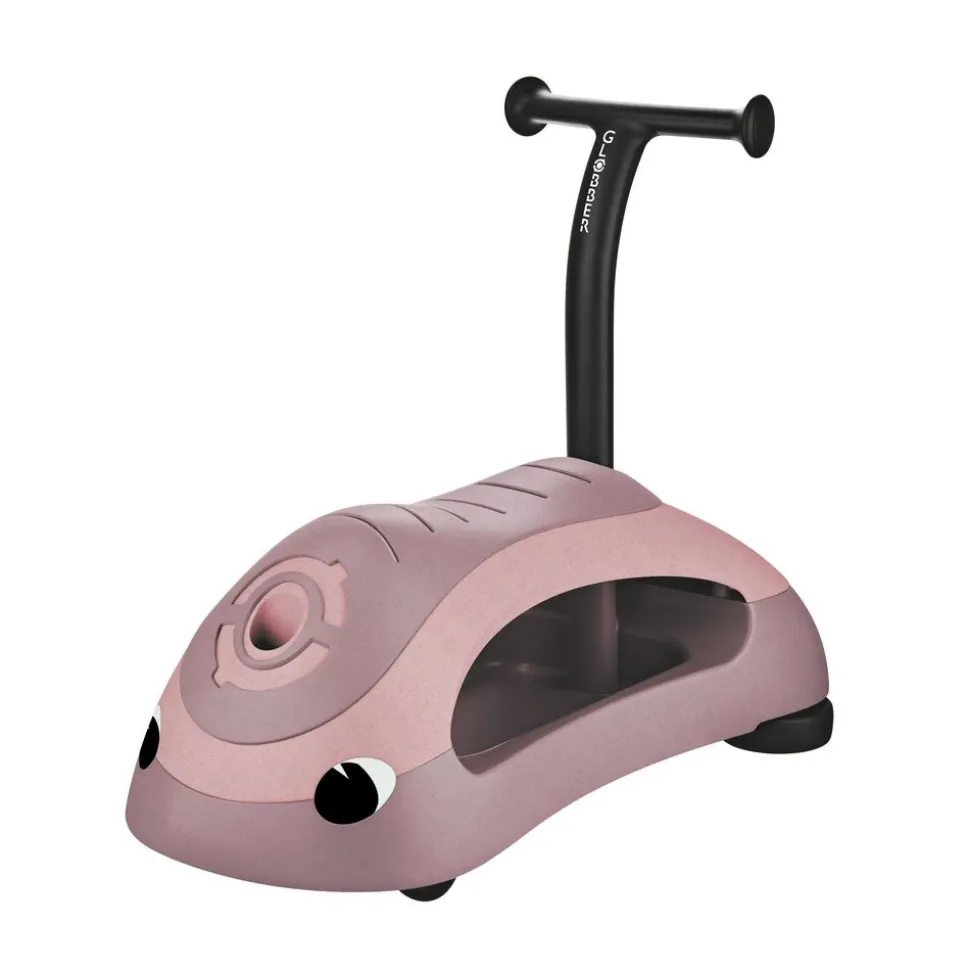 Porteur - trotteur 2 en 1 ecologic framboise