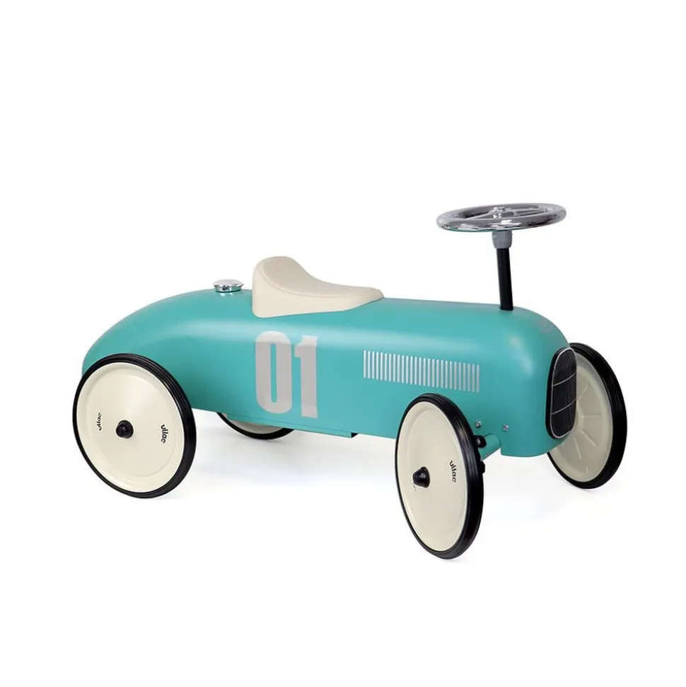 Porteur voiture vintage aqua