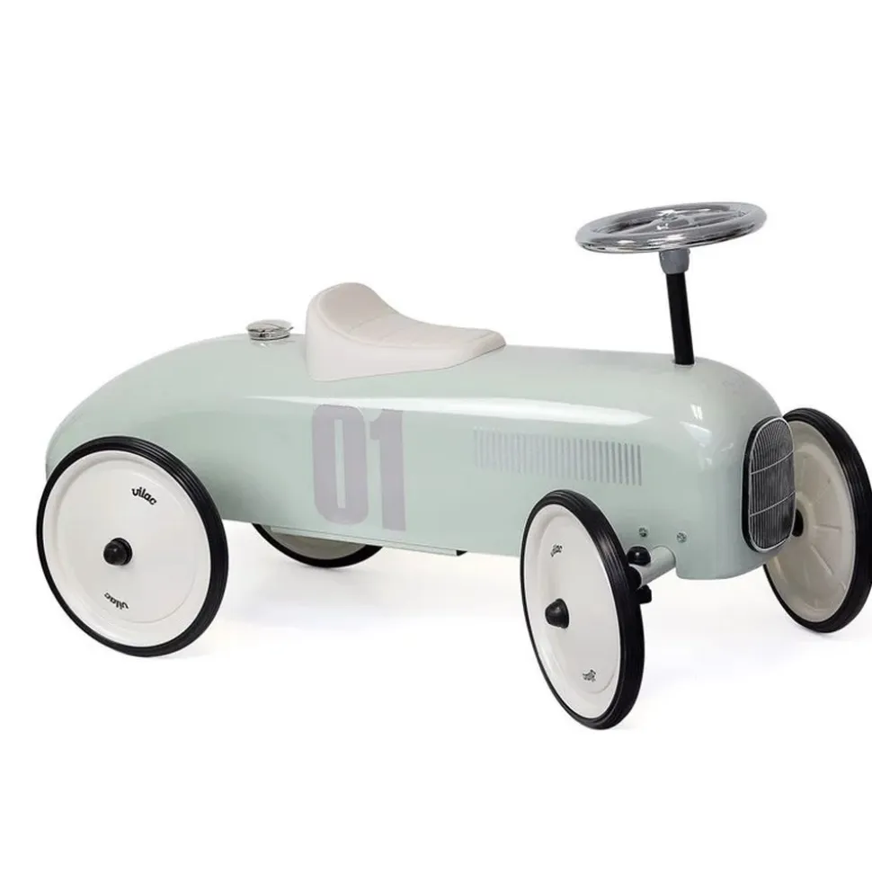 Porteur voiture vintage sauge