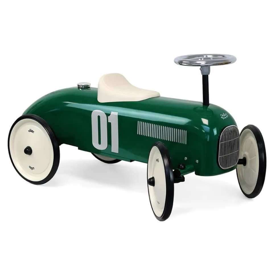 Porteur voiture vintage vert so british