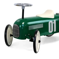 Porteur voiture vintage vert so british