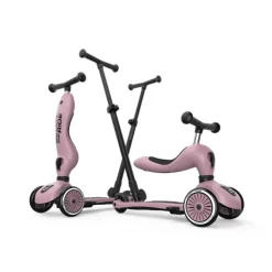 Porteur évolutif en trottinette highwaykick 1 push&go wildberry